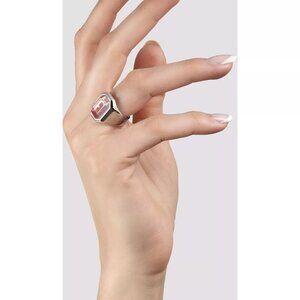 Furla Octagonal Ring Pink Size 7 NIB